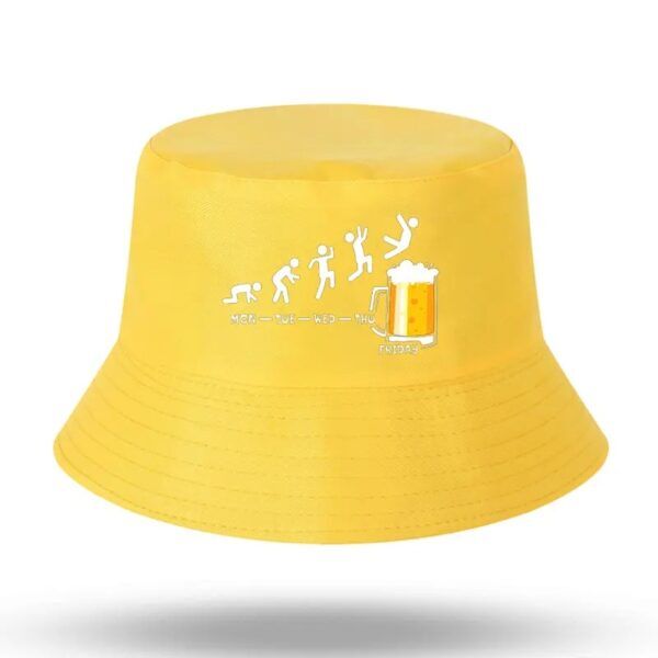 Le bob drôle de couleur jaune est montré sur un fond blanc